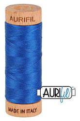 Aurifil Mako 80wt Cotton 274 m 300 yd. spool - 2740 Dark Cobalt